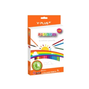 LAPIZ COLOR LARGO PQT18 Y-PLUS TRIANG + SACAPUNTA