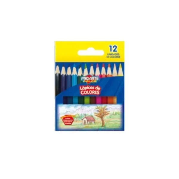 LAPIZ COLOR CORTO PQT12 PROARTE