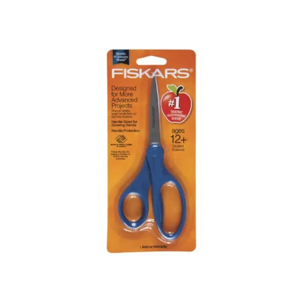 TIJERA 7" ESCOLAR FISKARS 1294587097 NARANJA C/PUNTA