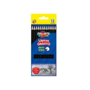 LAPIZ GRAFITO HB PQT12 PROARTE NEG
