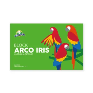 BLOCK T/O CARTULINA IRIS 24HJS BICOLOR SURT MIS PASITOS