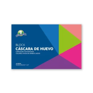 BLOCK T/O CARTULINA CASCARA HUEVO 20 HJS MIS PASITOS