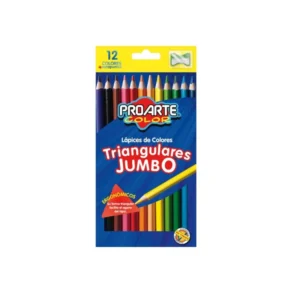 LAPIZ COLOR LARGO PQT12 JUMBO +SACAP PROARTE