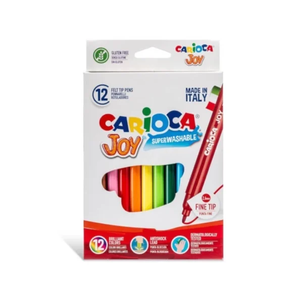 MARCADOR ESC JOY CARIOCA PQT12 LAVABLE