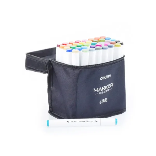 MARCADOR DOBLE PTA PQT 40 B/AGUA DELI