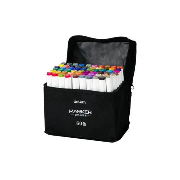 MARCADOR DOBLE PTA PQT 60 B/AGUA DELI 70807-60