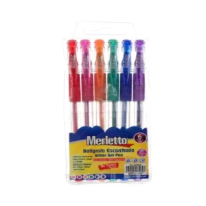 BOLIGRAFO MERLETTO GEL ESCARCHADO 6 COLORES 9075
