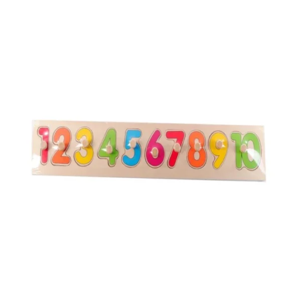 ROMPECABEZA MERLETTO MADERA NUMEROS 1- 10 1347