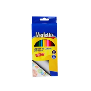 LAPIZ COLOR LARGO PQT12 MERLETTO 780-7191444
