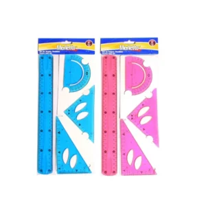 JUEGO GEO 30CM FLEXIBLE 4PZS MERLETTO