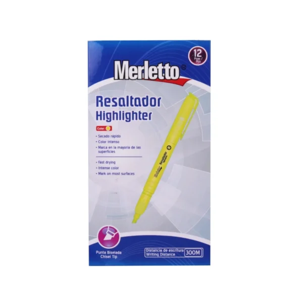 RESALTADOR COLORES SURTIDOS MERLETTO
