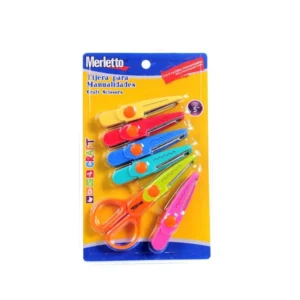 TIJERA 5.5 CORTES SURTIDOS 6 UNID MERLETTO