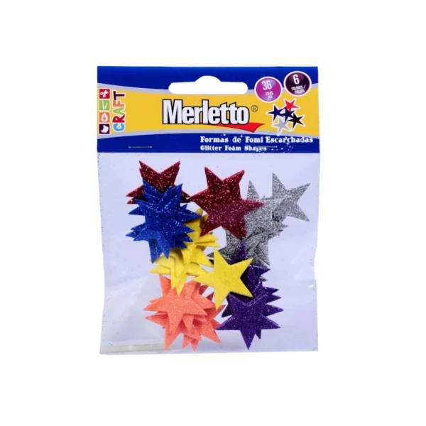 FOAMY FIGURA ESTRELLAS PQT36 MERLETTO