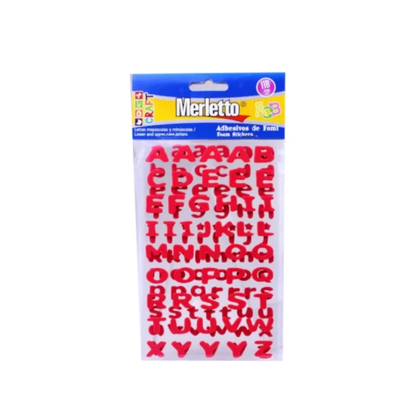 FOAMY ADHESIVO LETRAS SURT 32154 MERLETTO