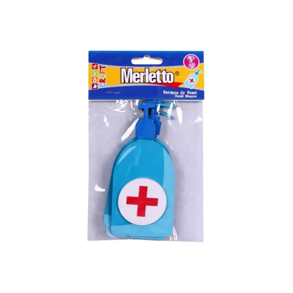 FOAMY FIGURA GEL ANTIBAC 3PZS COVID MERLETTO