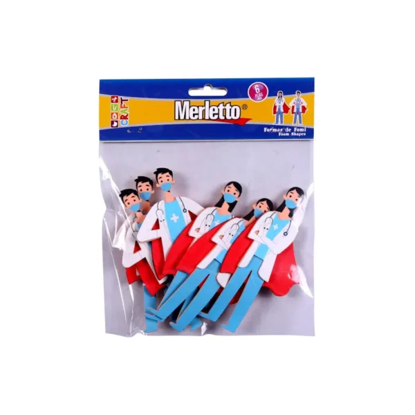 FOAMY FIGURA SUPER DOCTOR 6PZS COVID MERLETTO