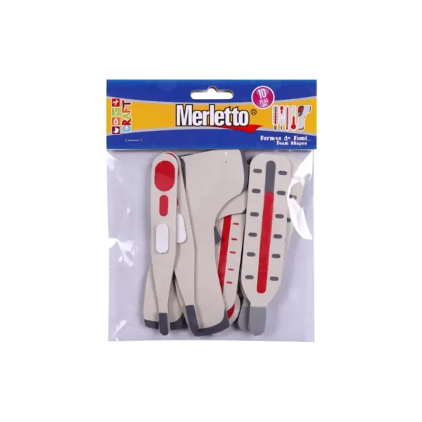 FOAMY FIGURA TERMOMETRO 10PZS COVID MERLETTO