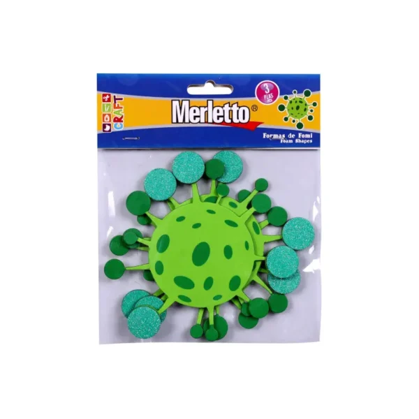 FOAMY FIGURA CORONAVIRUS GDE 3PZS COVID MERLETTO