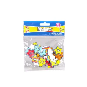 FOAMY ADHESIVO ESTRELLAS 45PZS MERLETTO