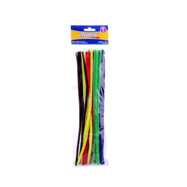LIMPIA PIPAS PQT30 COL NEON MERLETTO