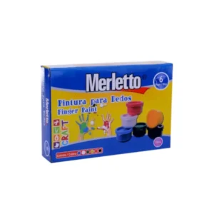 PINTURA DE DEDOS PQT6 35ML MERLETTO