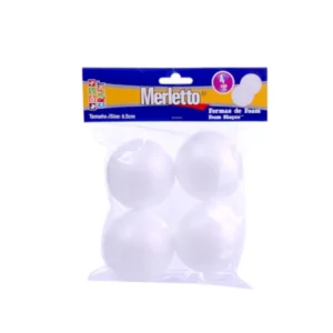 ESTEIROFON PELOTA 6.5CM 4 PZS MERLETTO