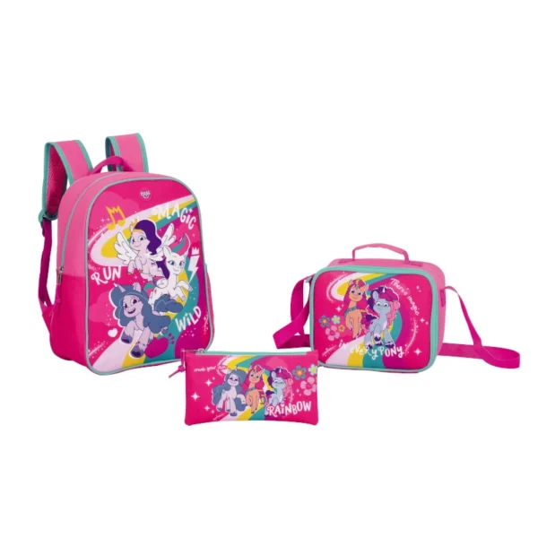 MOCHILA 15" MY LITTLE C/LONCHERA Y LAPICERO