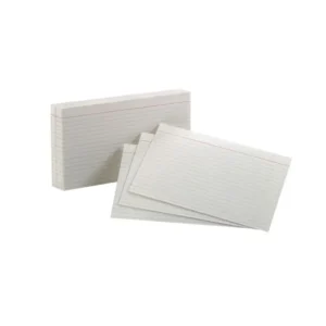 INDEX CARD 5X8 RAYADA PQT100 OXFORD