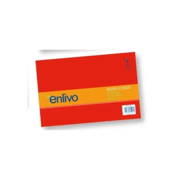 INDEX CARD 3X5 RAYADA PQT100 ENLIVO 475241