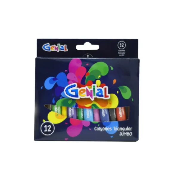 CRAYON PQT12 JUMBO GENIAL