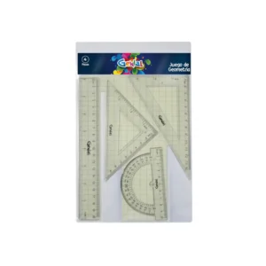 JUEGO GEOM 30CM 4PZS GENIAL