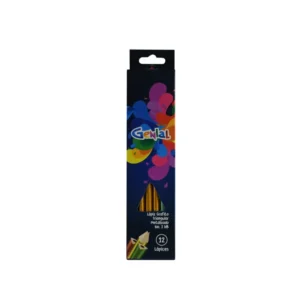 LAPIZ GRAFITO HB PQT12 TRIANG GENIAL COL METAL MAX
