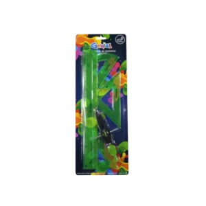 JUEGO GEOM 30CM 5PZS FLEXIBLE GENIAL