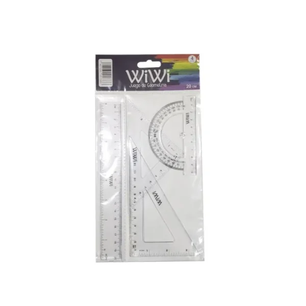 JUEGO GEOM 20CM 4PZS WIWI