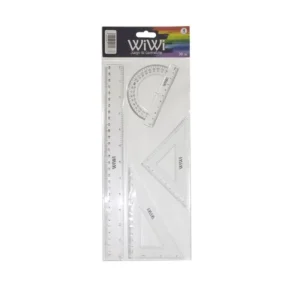 JUEGO GEOM 30CM 4PZS WIWI