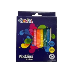 PLASTILINA 10 BARRAS GENIAL