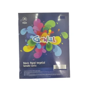 BLOCK T/C PAPEL VEGETAL 55G 25 HJS GENIAL