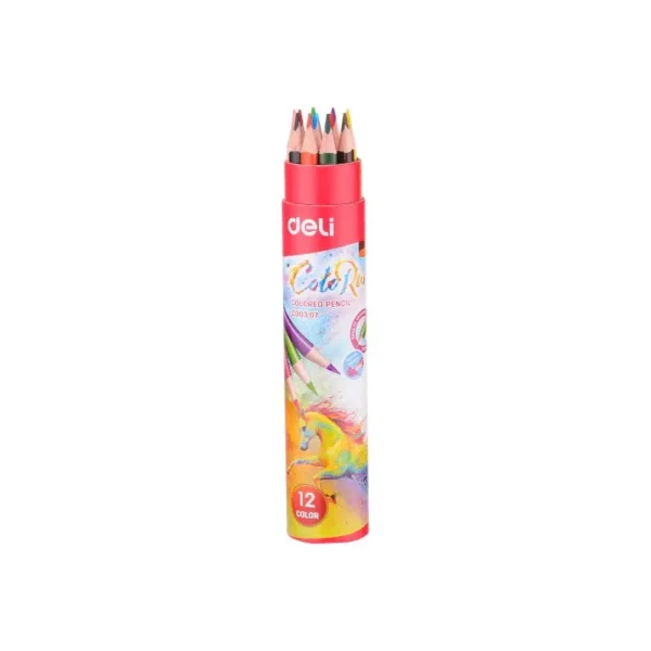 LAPIZ COLOR LARGO PQT12 DELI TRIANG TUBO