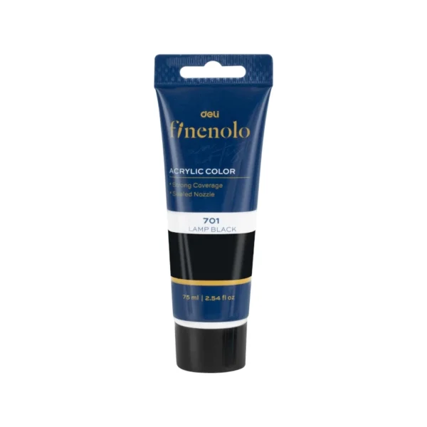 PINTURA ACRIL 75ML NEGRO FINENOLO DELI