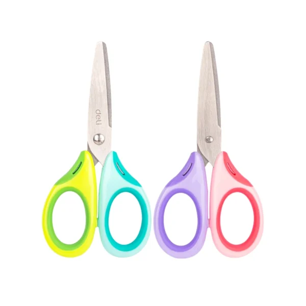 TIJERA 5 1/3" ESCOLAR DELI SURT NEON BLISTER