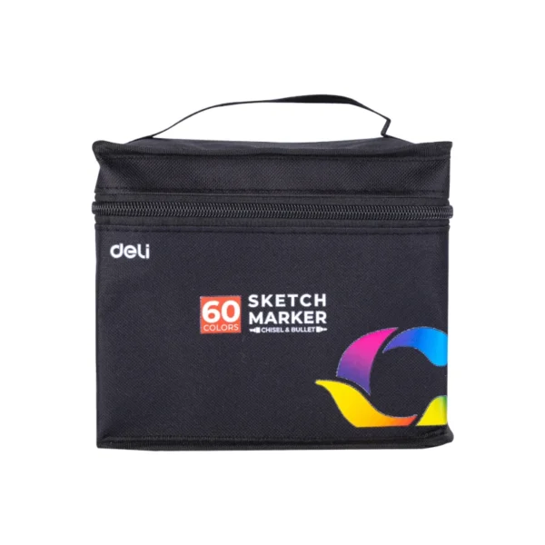 MARCADOR DOBLE PTA PQT 30 B/ALCOHOL DELI ESTUCHE DE TELA