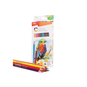 LAPIZ COLOR LARGO PQT12 DELI TRIANG EMOTION