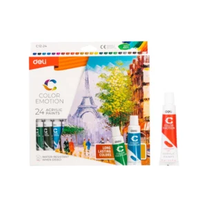 PINTURA ACRILICA 24 TUBOS 12ML DELI