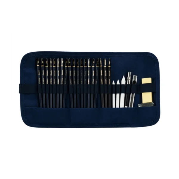 LAPIZ GRAFITO SET DIBUJO TECNICO PQT27 DELI