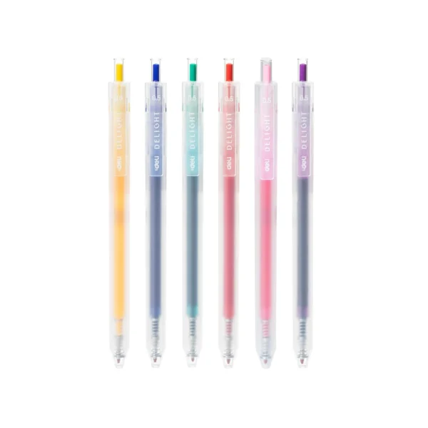 BOLIGRAFO DELI RETRACTIL PQT 6 0.5MM DELIGHT