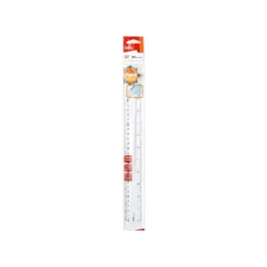 REGLA PLAST 30 CM TRANSP DELI
