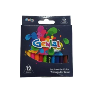 LAPIZ COLOR CORTO PQT12 TRIANG GENIAL MAX