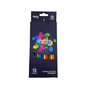 LAPIZ COLOR LARGO PQT12 TRIANG GENIAL MAX