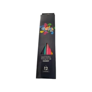 LAPIZ GRAFITO HB PQT12 TRIANG GENIAL CANDY MAX