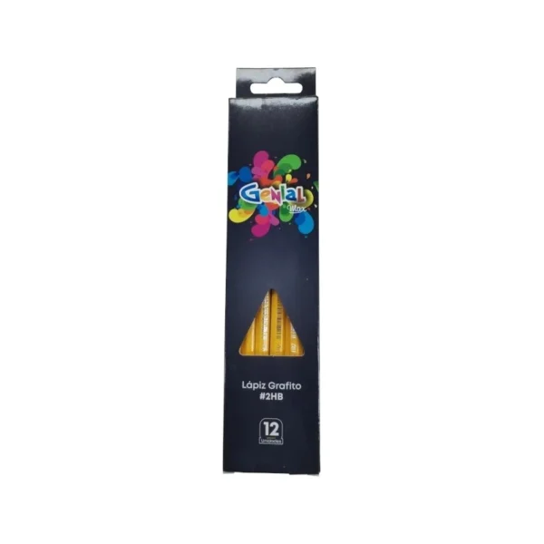 LAPIZ GRAFITO HB PQT12 TRIANG GENIAL